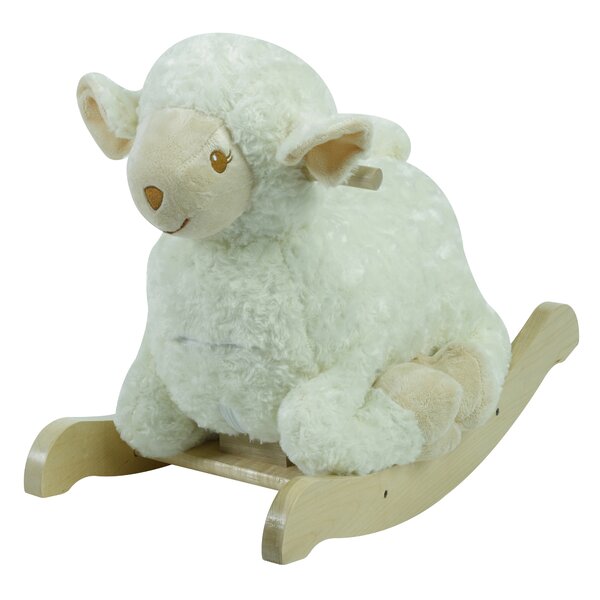 lamb plush nursery rocker